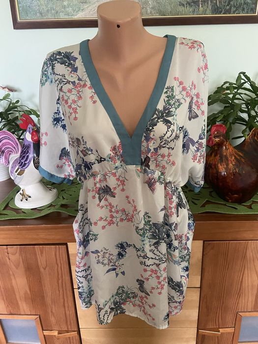 Promod orientalna azjatycka tunika dłuższa bluzka oversize 42 44 40 L