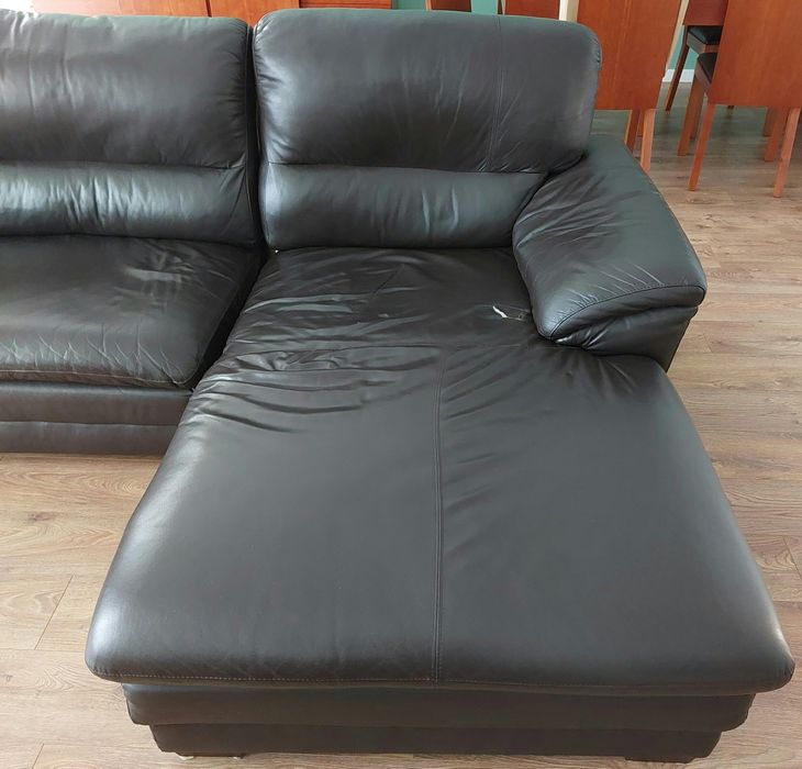 Vendo Sofá em Pele - Castanho
