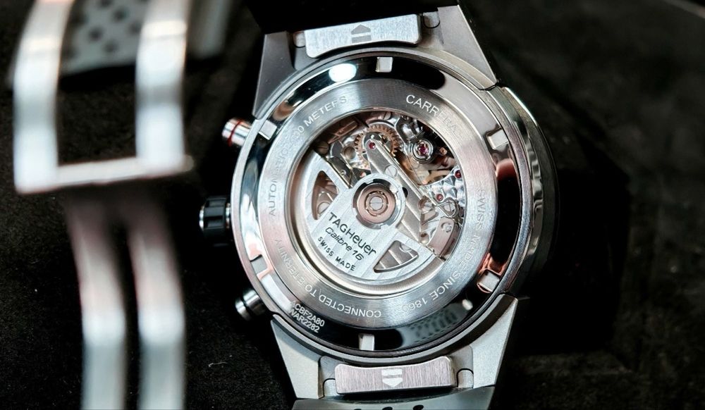 Zegarek TAG Heuer Modular 45 Mechanical Module Calibre 16 ACBF2A80 Chrono Certyfikat 2 paski box Komplet !