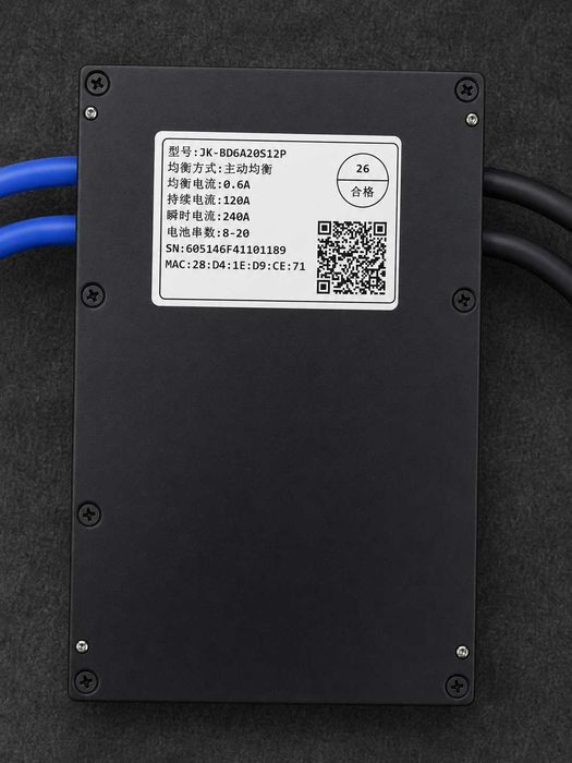 JK BMS BD6A20S12P 120A 8S–20S з активним балансуванням 0,6А