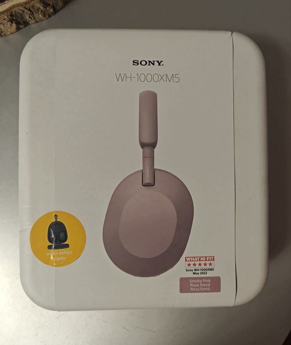 Auscultadores SONY WH-1000XM5 (cancelamento de ruído) - Bluetooth
