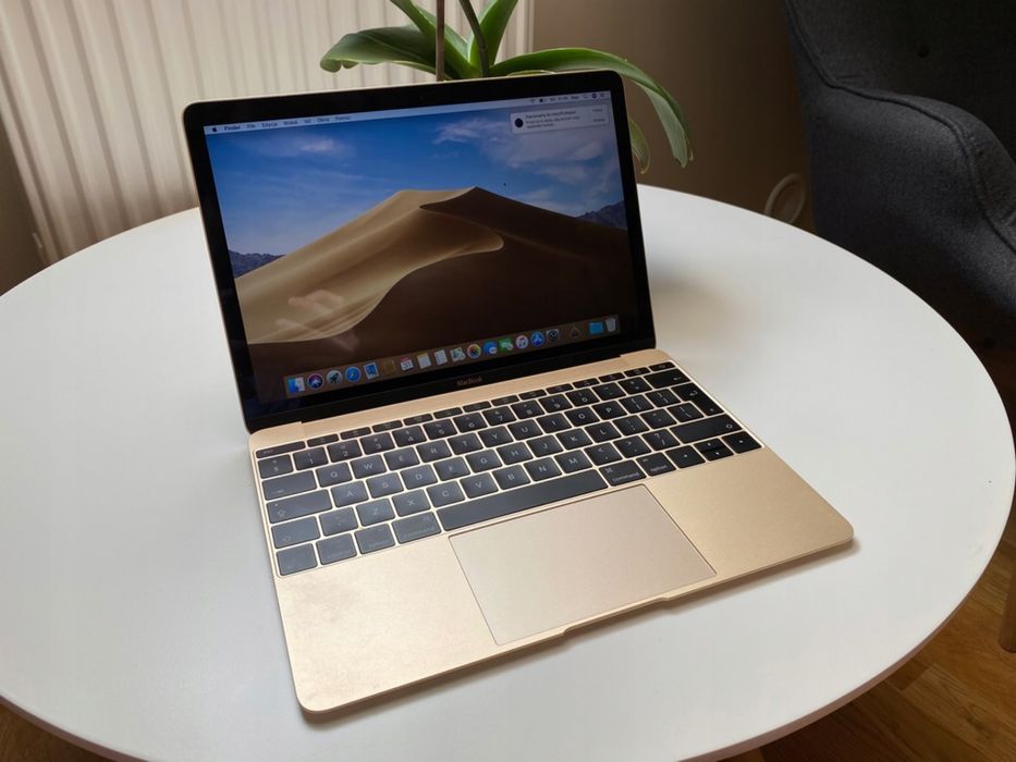 BARDZO CIENKI I LEKKI !!  Macbook Air 12 SSD 512GB Gold PIĘKNY złoty