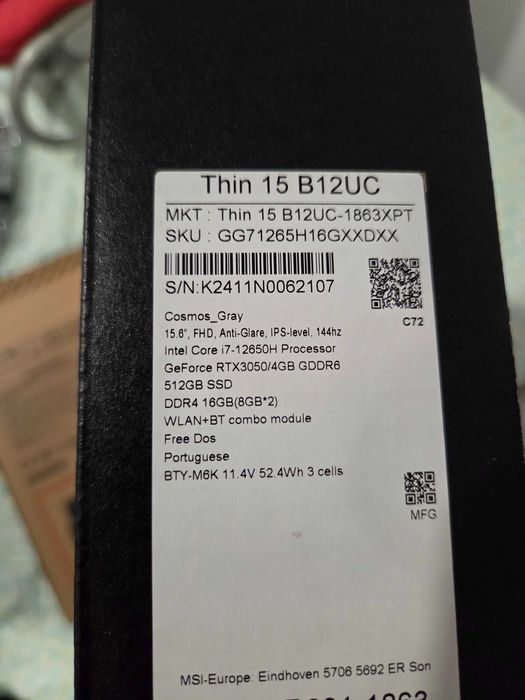 Notebook Gamer MSI