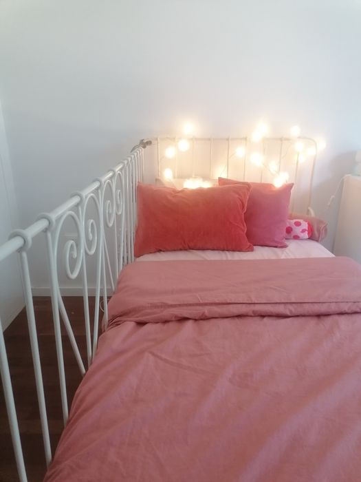 Cama , colchao e estrado ikea 90x200