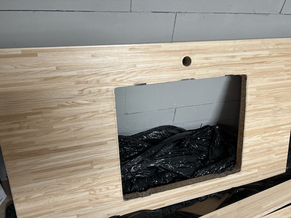Blat pinnarp ikea jesion, fornir, używany