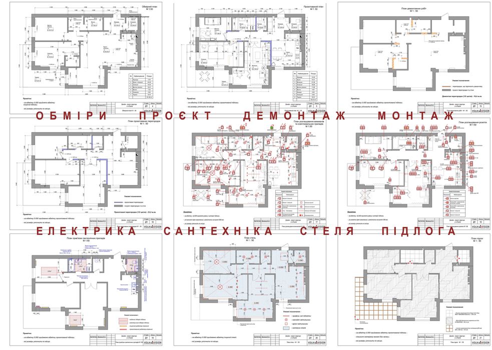 Дизайн інтер’єру + креслення для ремонту 20 років досвіду