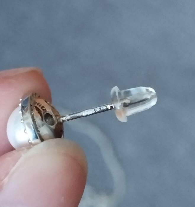 Conjunto em prata (colar, anel e brincos) contrastadas