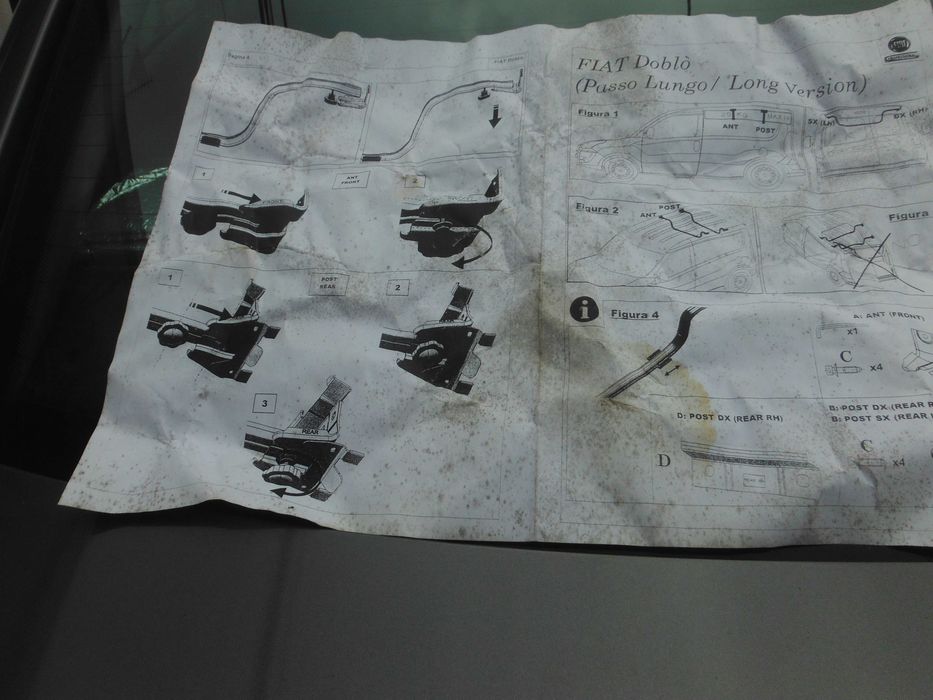 Barras de interior para Fiat Doblo carrinha ligeira