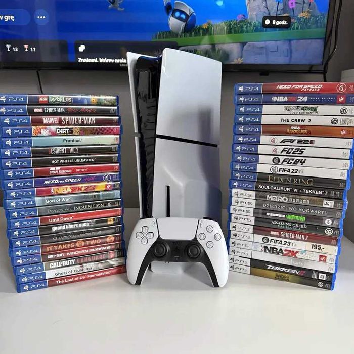 Playstation 5 + Gry 2 pady