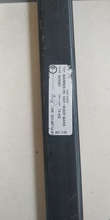 Bagażnik Touran 165 cm FeuVert