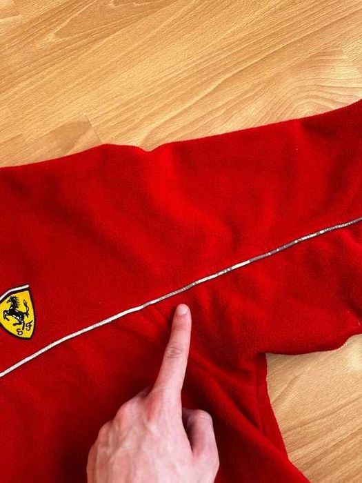 Vintage Ferrari Racing Fleece 1/4 Zip Michael Schumacher 1998 Quarter