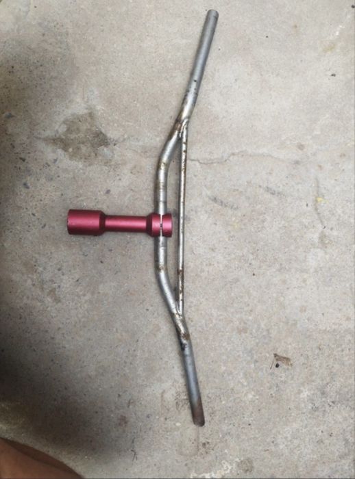 Coluna em aluminio para scooter bws, aerox com guiador