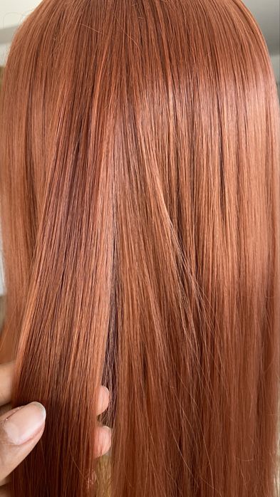 Peruca ruiva lisa