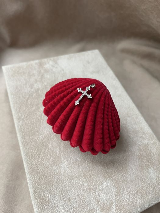 Крестик бриллианты gold