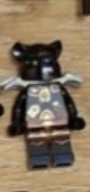 Figurka lego czarną pantera