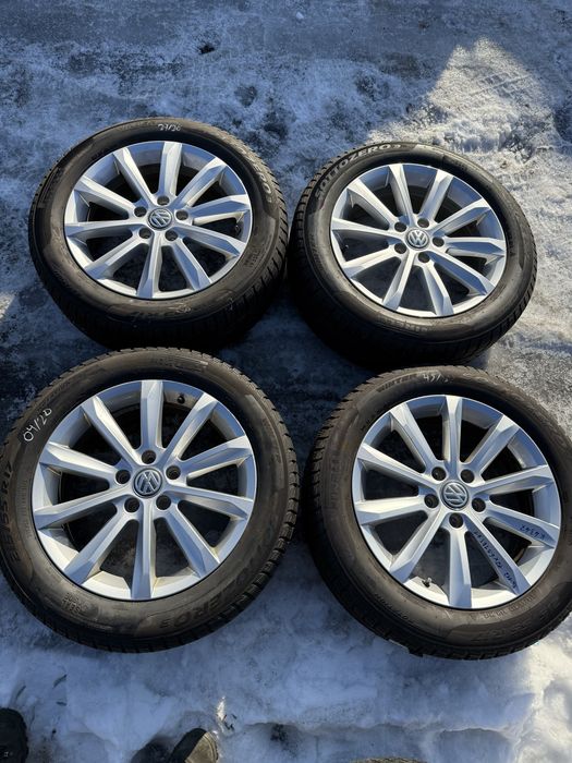 Komplet kół zimowych 5x112 Vw Skoda Seat 215/55/17 Pirelli