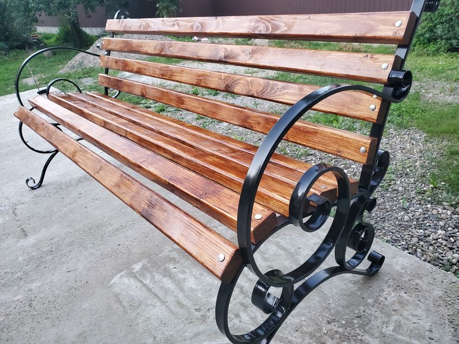 Лавочка 1.75 м кована