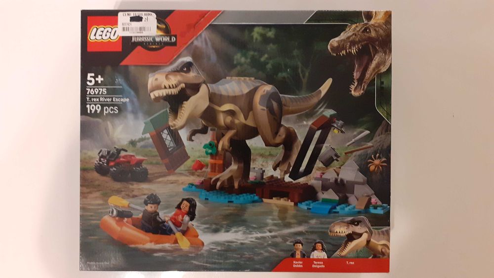 Lego 76975 Jurassic World Ucieczka rzeką przed tyranozaurem Nowy