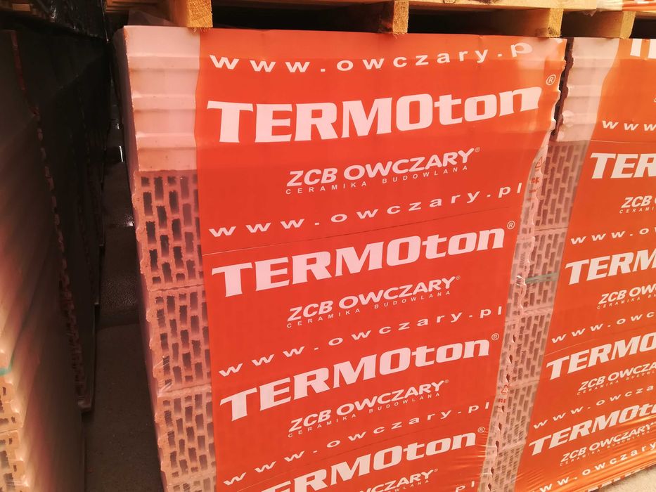 Pustak Ceramiczny PW25 Termoton typ Porotherm Cena Brutto z Tranport.