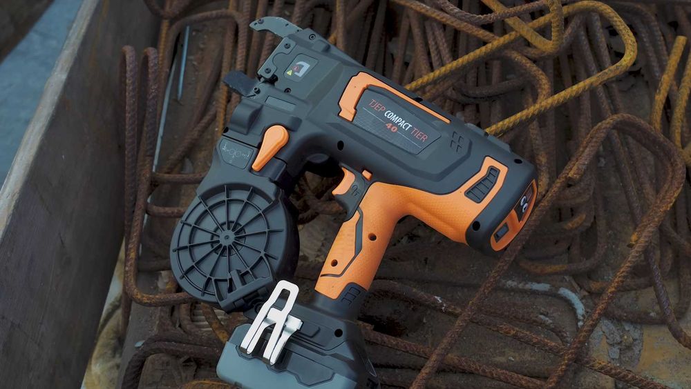 Wiązarka do zbrojeń TJEP COMPACT TIER 40 – 18V 5Ah wiązanie 0,5 sekundy