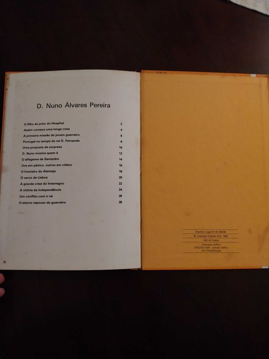 Nun’Álvares Pereira, História Júnior, livro Edições Asa