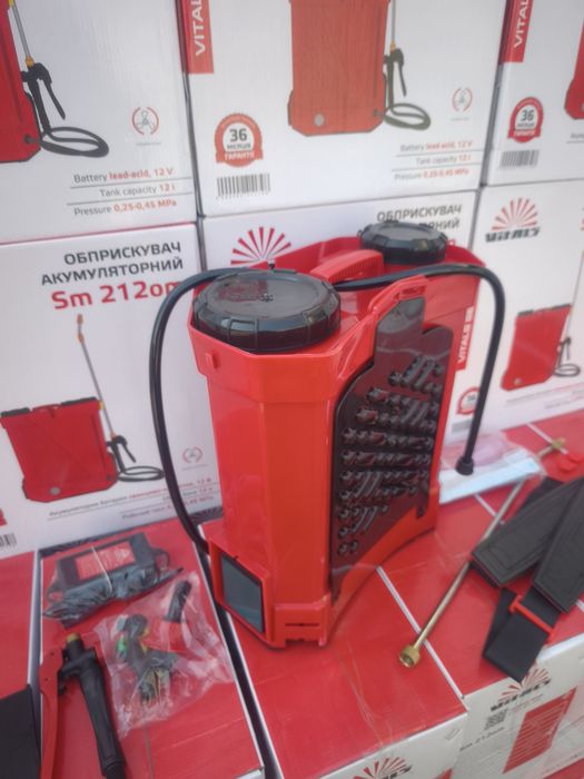 Акумуляторний обприскувач Vitals Sm 212om з міксером
