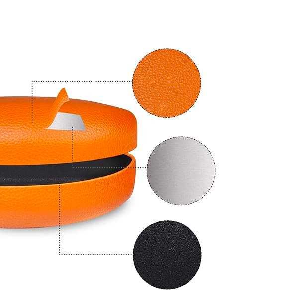 Twarde Etui MOLSHINE Na Okulary Klasyczne Słoneczne Pomarańczowy