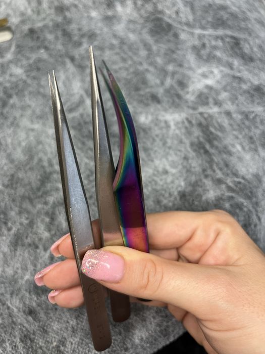 Zestaw pęset do stylizacji przedłużania rzęs