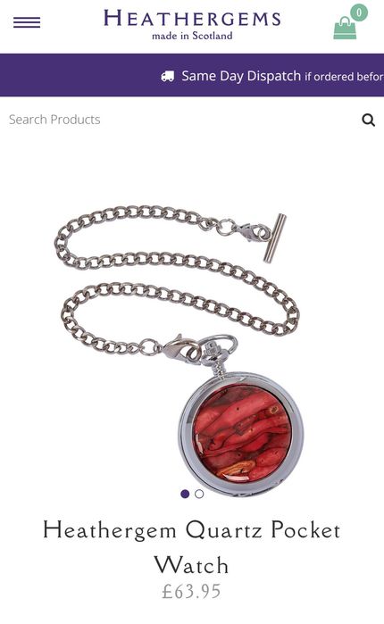 Часы на цепочке Sgian Dubh, Шотландия