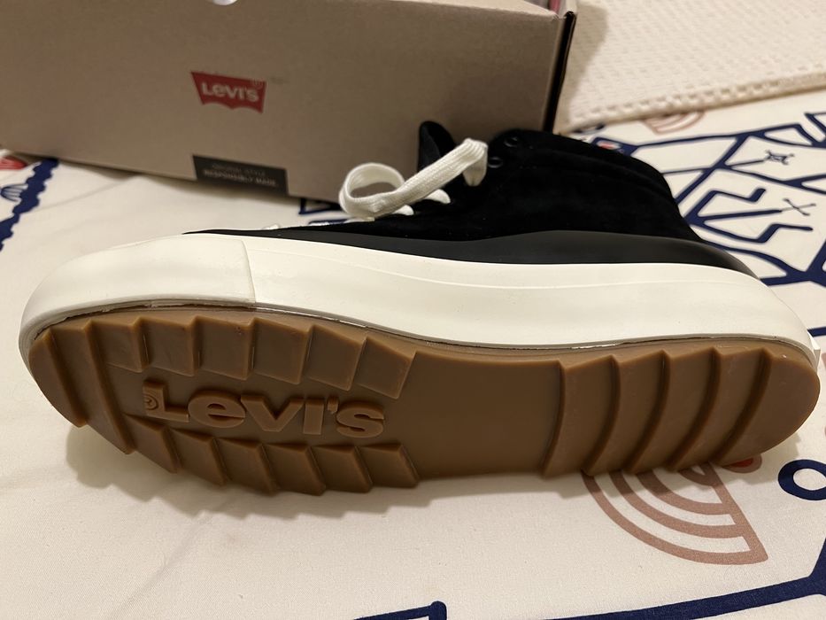 Sapatilhas Levis altas Square Ripple Mid 2 Pretas Novas a estrear