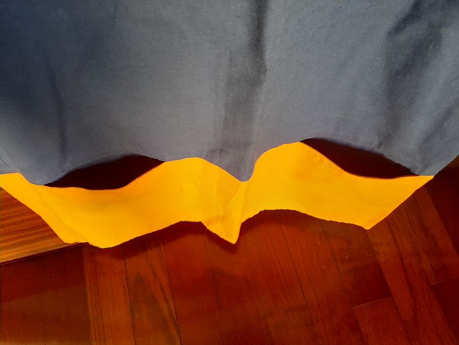 Vestido Springfield S azul e amarelo torrado