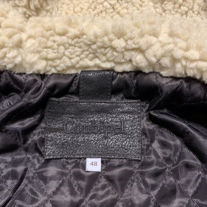 Кожаная куртка Conbipel Brown Duffle Hooded Flight Bomber Alpha Pilot