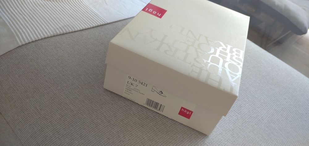 Lux nowe super wygodne Högl skórzane 40,5 40 czarne klamra skóra buty