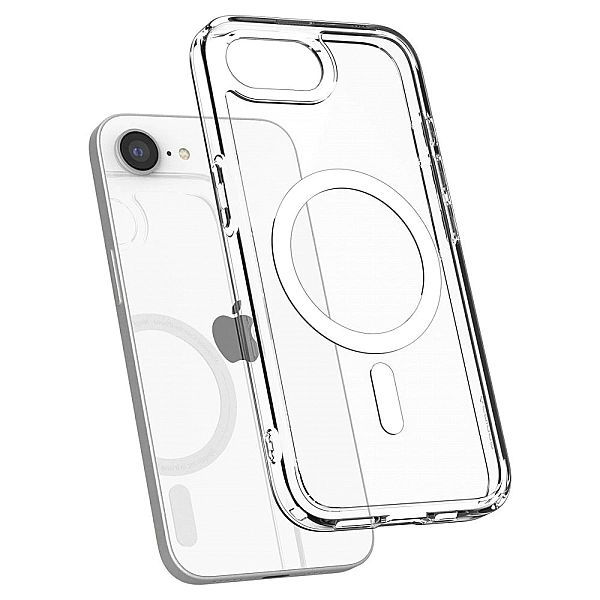 Etui Spigen Ultra Hybrid MagSafe na iPhone 16e / 17e - przezroczyste