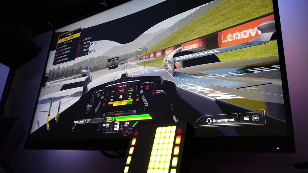 Indicador de mudanças/bandeiras/rotação Simracing