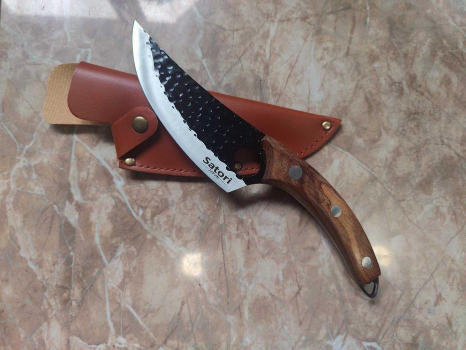 Ніж Satori Sakuri топор / Ніж Серб / Кований кухоний тесак