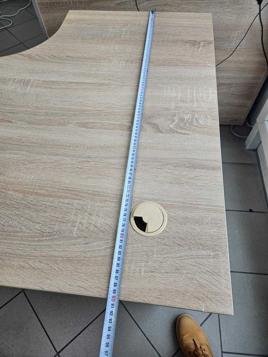 Biurko narożne dąb sonoma duże 90x140