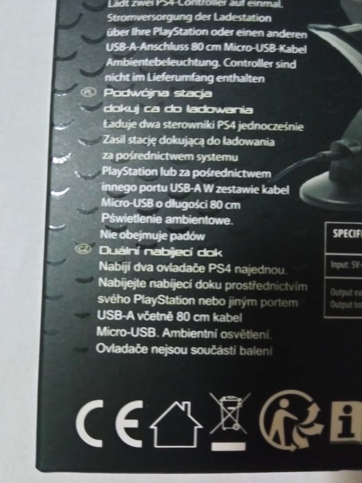 Podwójna stacja dokująca do ładowania padów PS 4