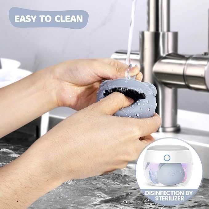 Orzbow Silikonowe pudełko na smoczek 2 sztuki szary