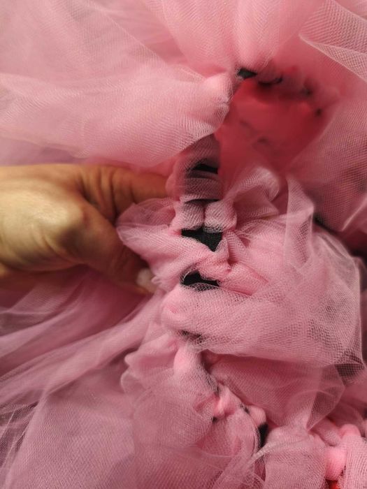 Różowa spódniczka z tiulu tutu 116-128