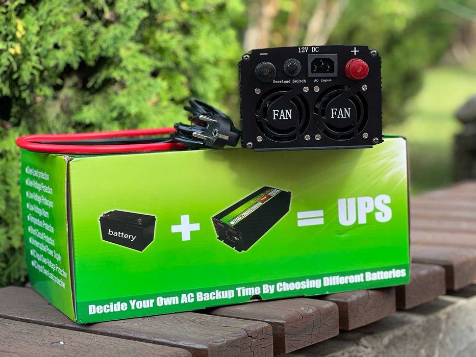 Преобразователь. Инвертор 12-220v 5200w с подзарядкой аккумулятора.