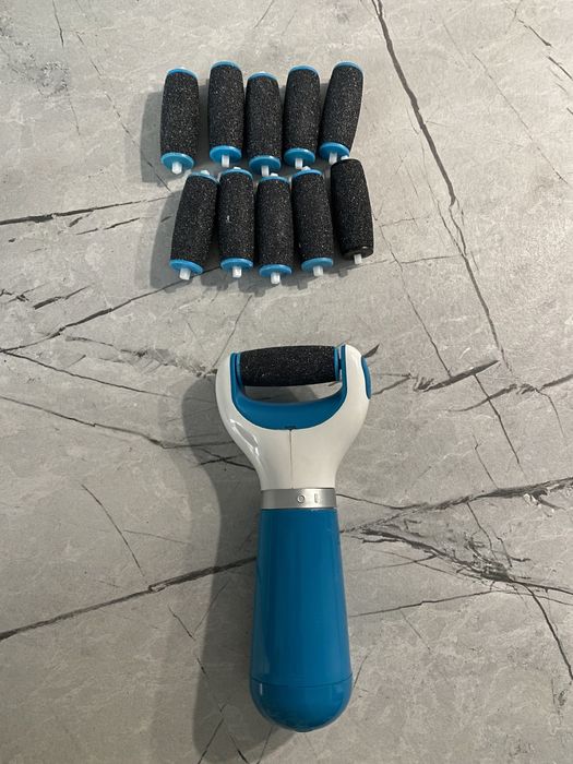 Електрична пилка Scholl для п'ят + 11 змінних роликів (набір)