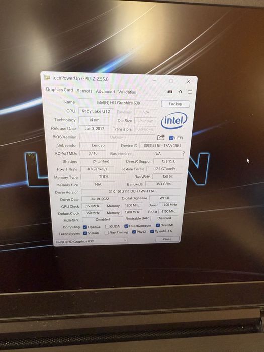 Ноутбук Lenovo Legion Y520