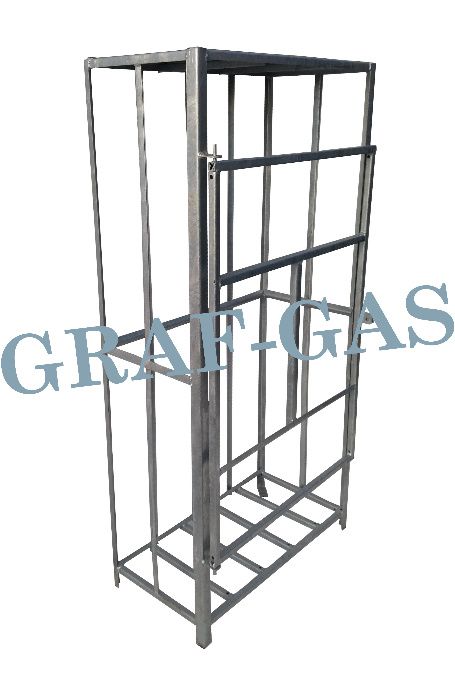 Kontener klatka stojak kosz K-2 butle gazowe 33kg propan butan