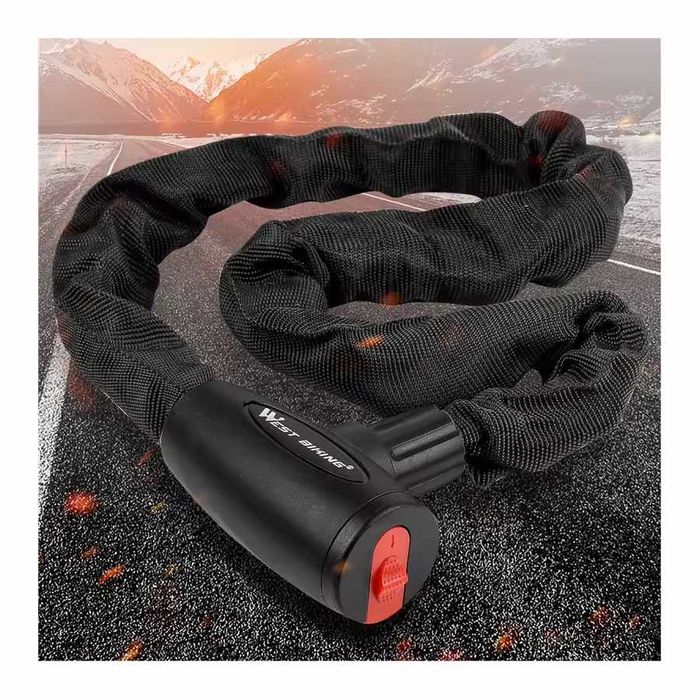 Corrente antifurto moto - cadeado segurança 2 Chaves