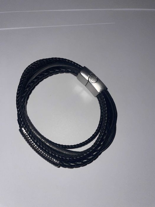 Bransoletka skórzana męska