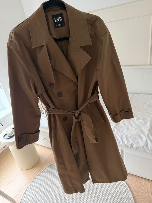 ZARA trencz roz M khaki