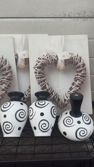Set decorativo completo – quadros + jarras (vendo junto ou separado)