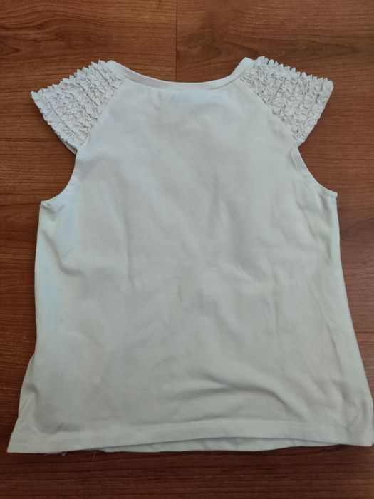 T-shirt branca de menina da Mayoral