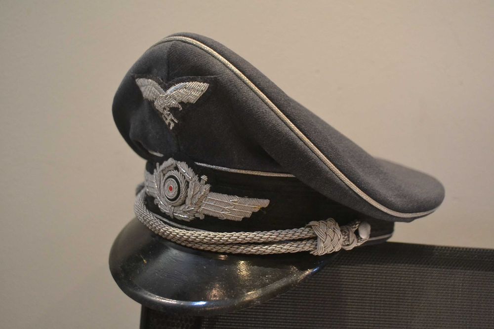 Orzeł Adler Luftwaffe czapka niemiecka oficer Lotnik III Rzeszy